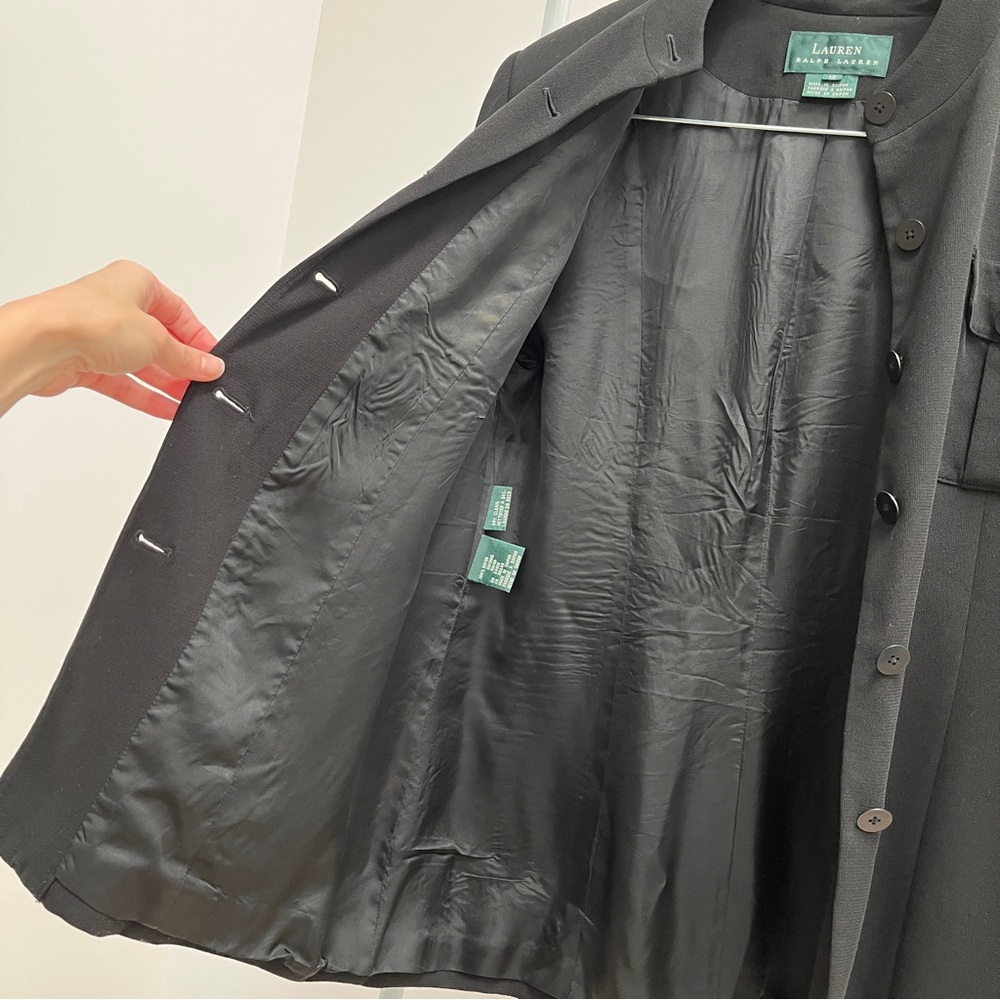 Vintage Lauren Ralph Lauren military utility blazer jacket 12 timeless old money - Picture 9 of 12